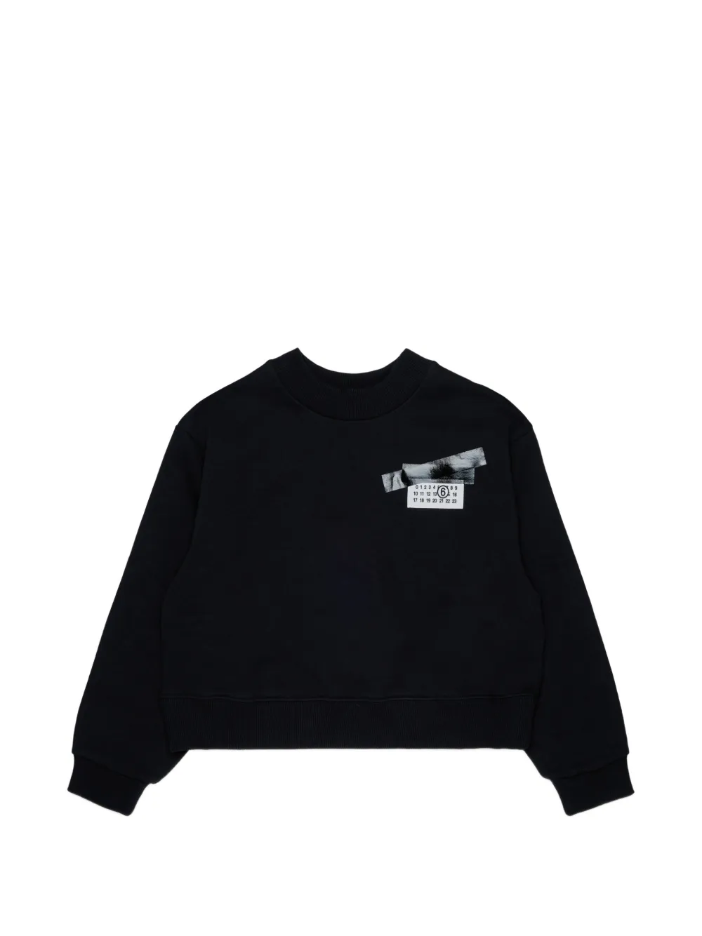 MM6 Maison Margiela Kids Maglione con logo - Nero
