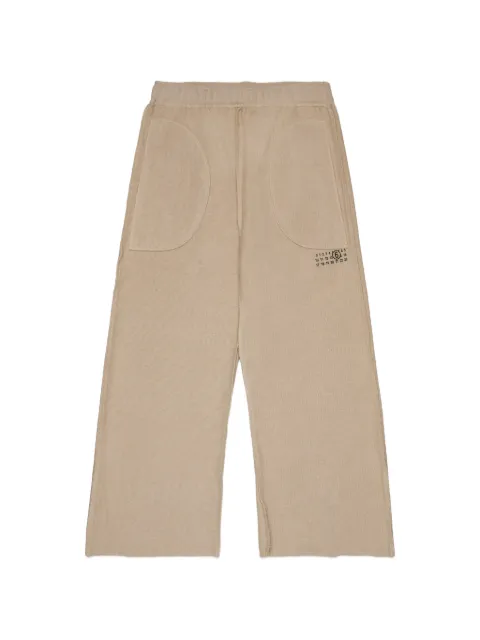 MM6 Maison Margiela Kids pantalones anchos con logo estampado