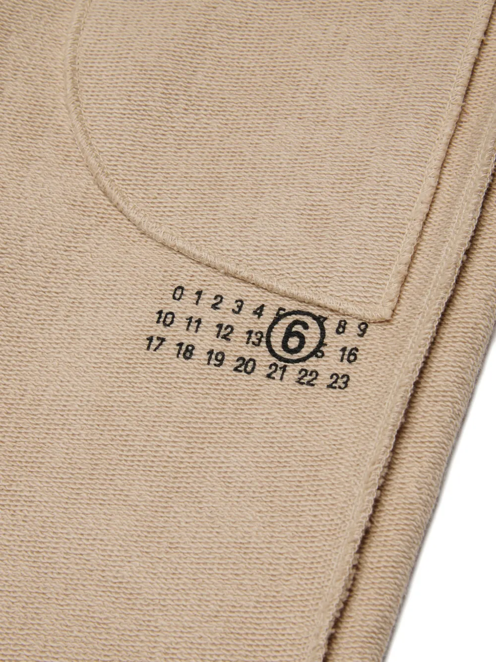MM6 Maison Margiela Kids Broek met wijde pijpen Beige