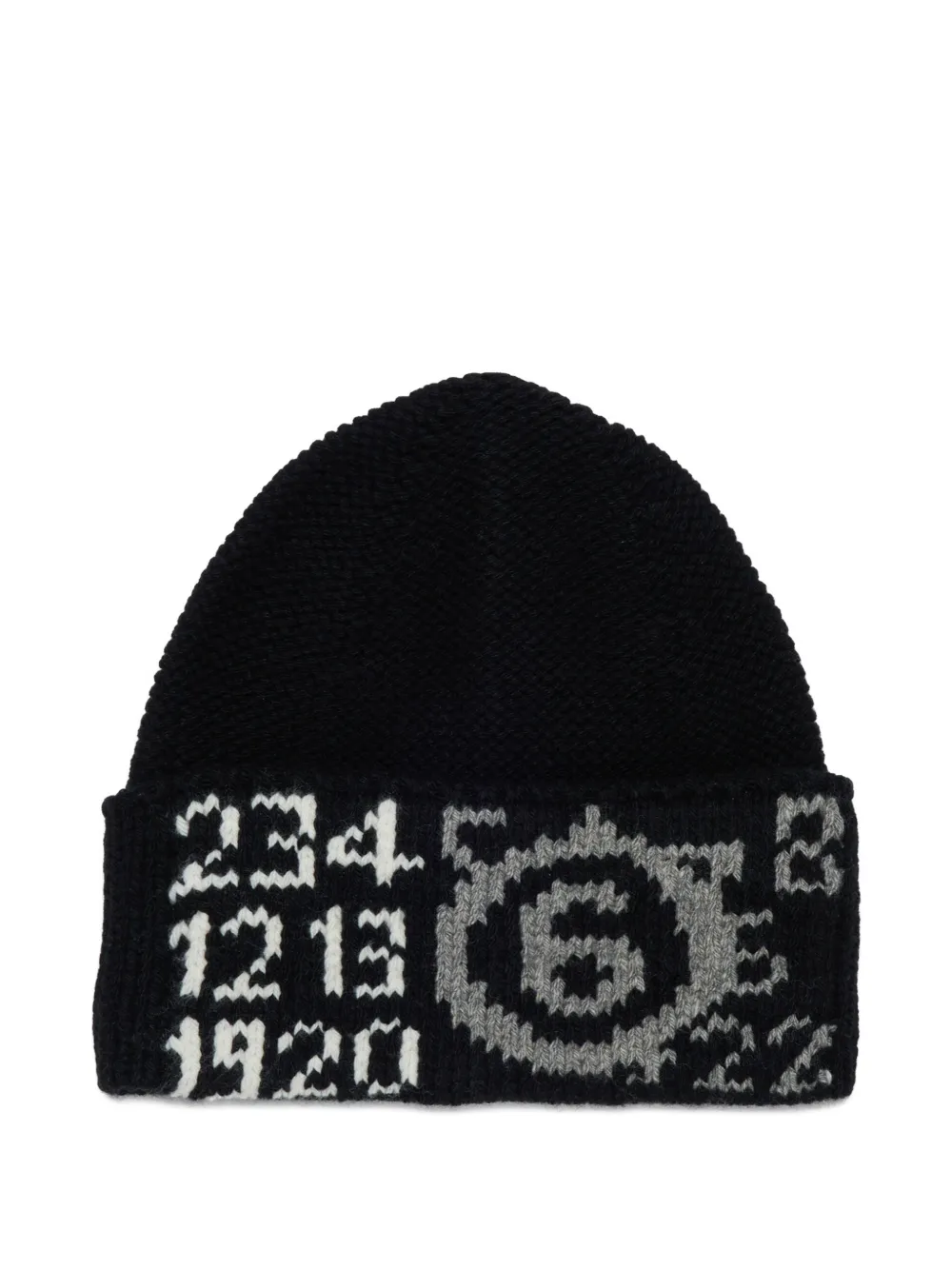 MM6 Maison Margiela Kids Beanie mit Logo - Schwarz