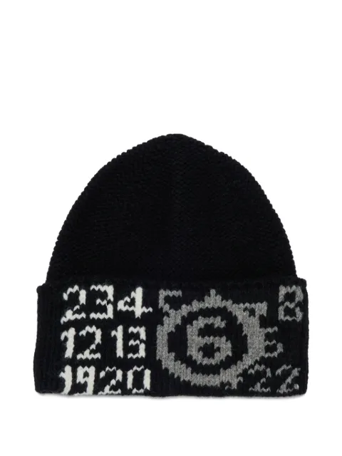MM6 Maison Margiela Kids gorro con detalle del logo