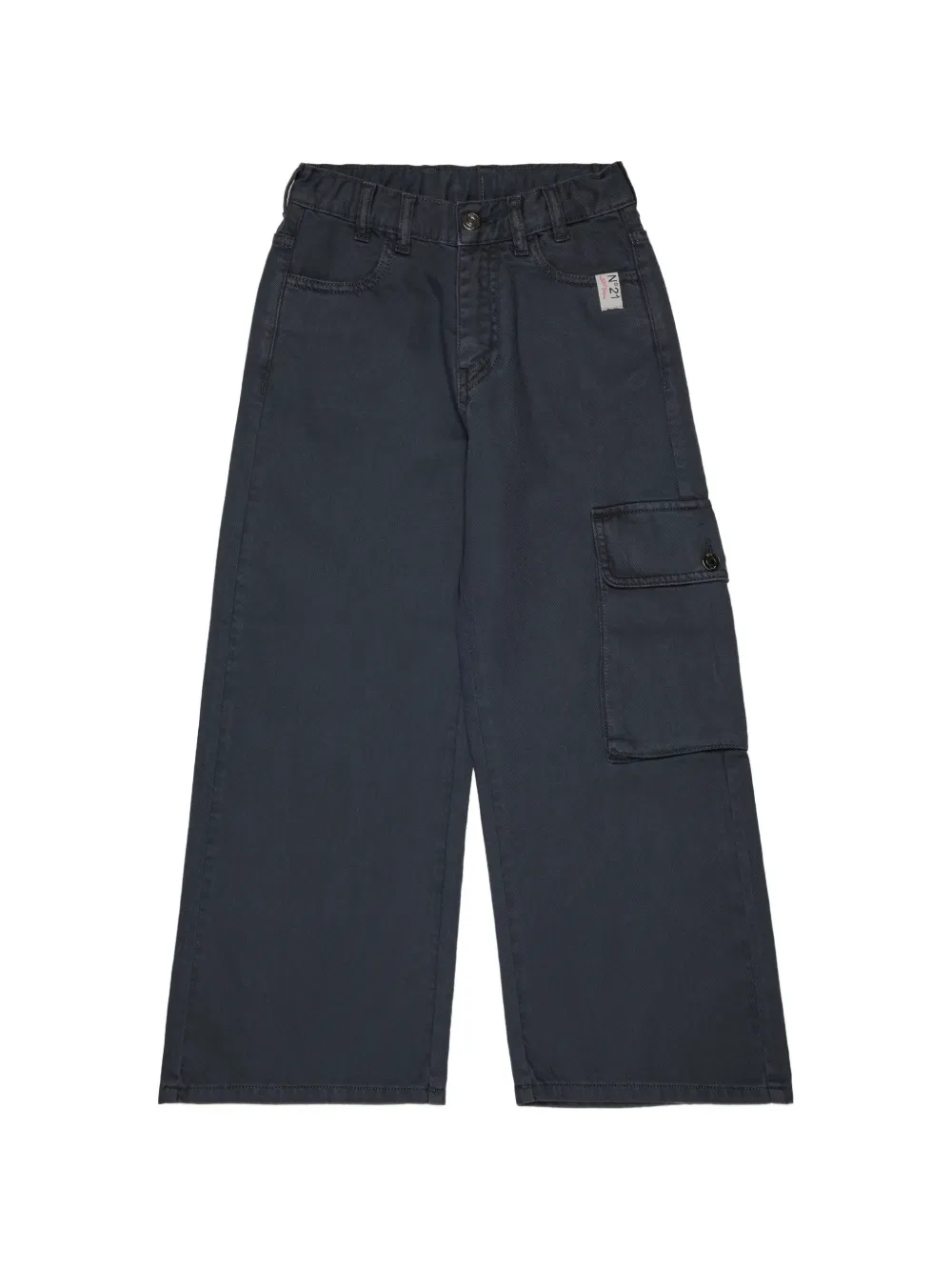 Nº21 Kids Cargo con applicazione logo - Grigio