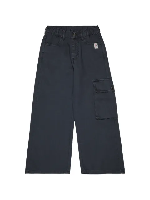 Nº21 Kids pantalones cargo con parche del logo