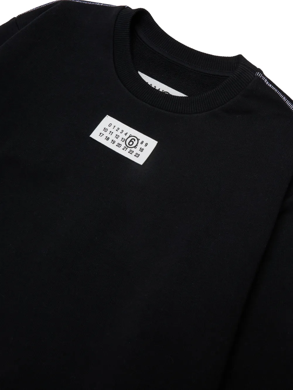 MM6 Maison Margiela Kids Sweater met logopatch Zwart