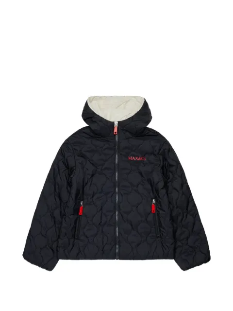 MAX&Co. Kids quilted hooded bomber jacket