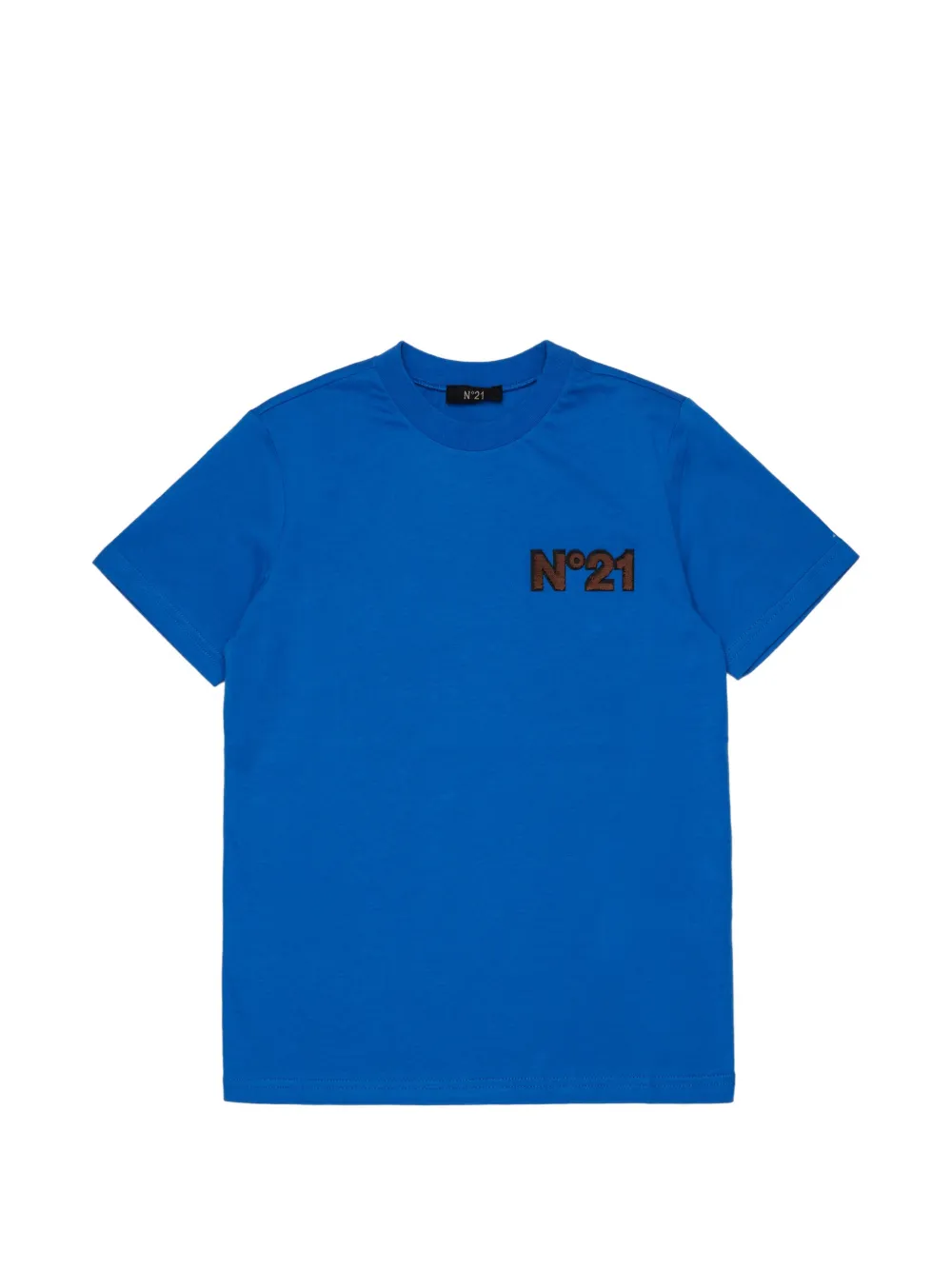 Nº21 Kids T-Shirt mit Logo-Patch - Blau