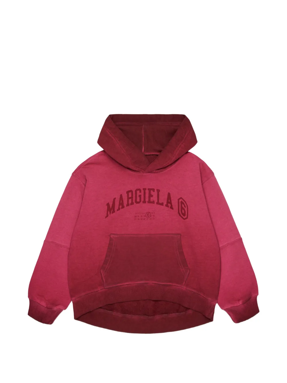 MM6 Maison Margiela Kids Felpa con cappuccio e logo - Rosa