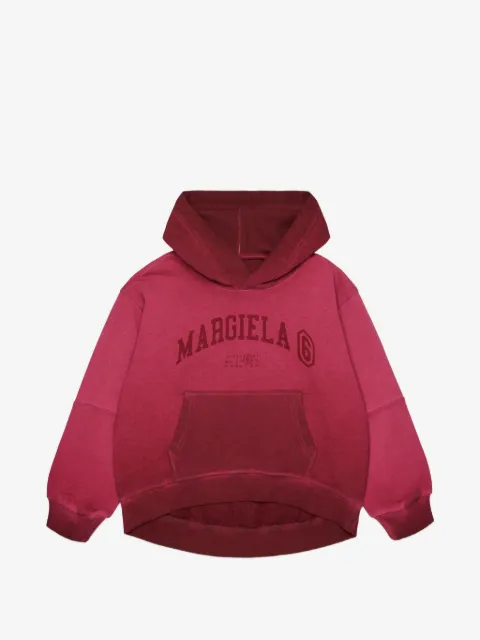 MM6 Maison Margiela Kids hoodie con logo estampado