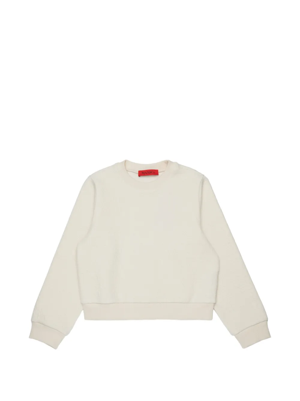 MAX&Co. Kids logo-embossed sweatshirt - Neutrals