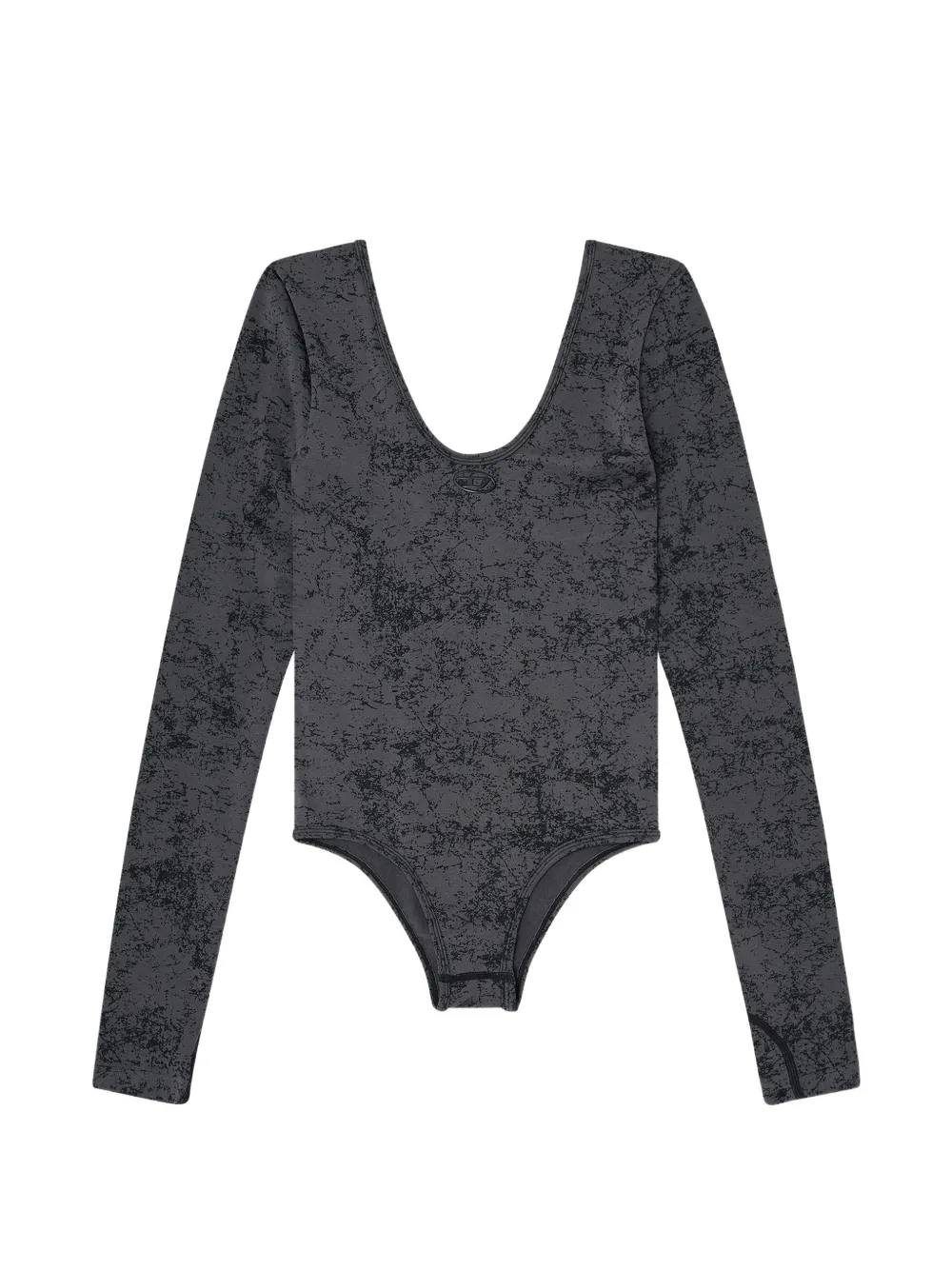 Diesel open-back long-sleeve bodysuit - Grigio