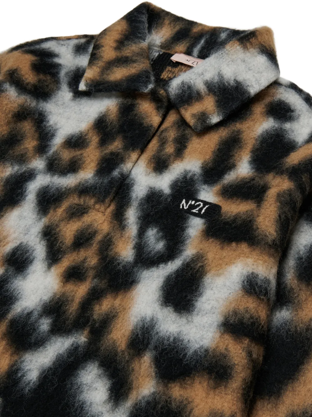 N°21 Leopard-print Sweater In Multi
