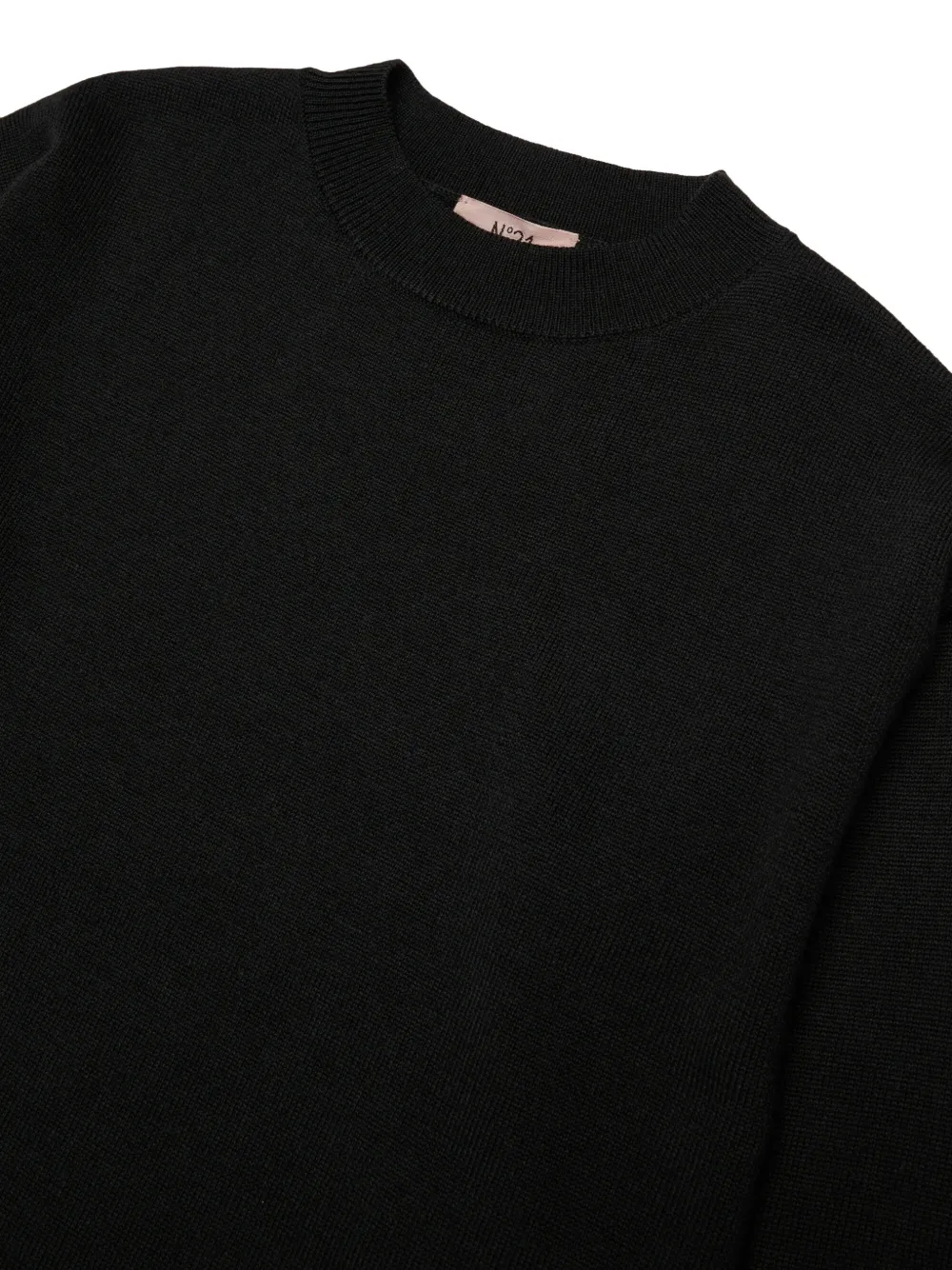 Nº21 Kids Jurk met gelaagd effect en kanten afwerking Zwart