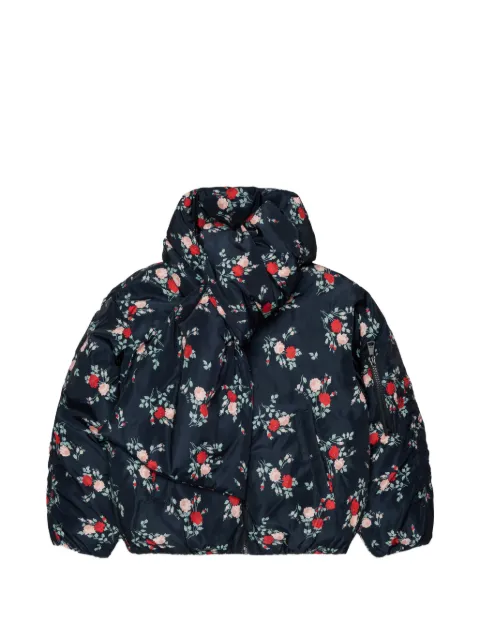 Nº21 Kids Wattierte Jacke mit Blumen-Print