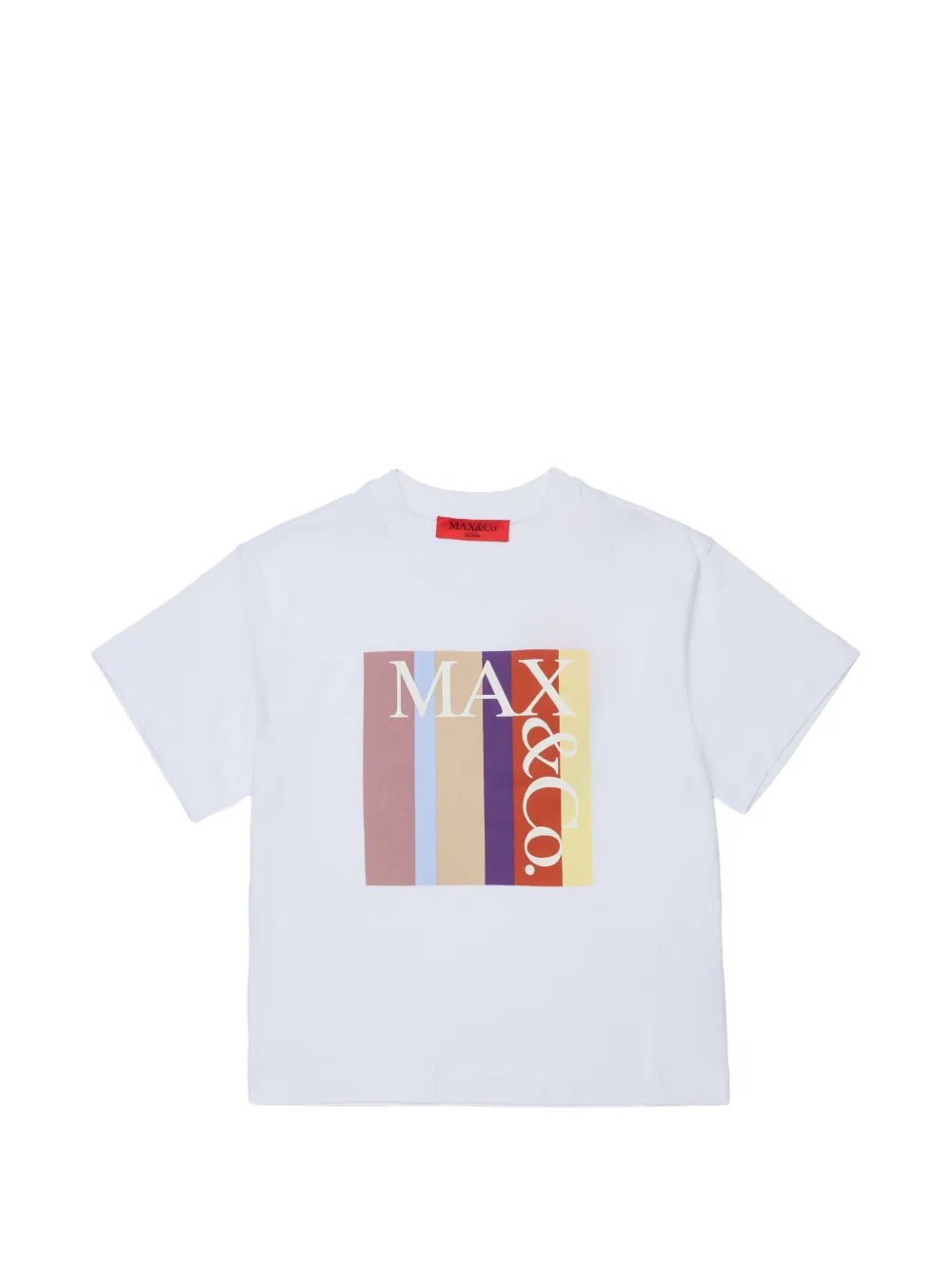 MAX&Co. Kids T-Shirt mit Logo-Print - Weiß