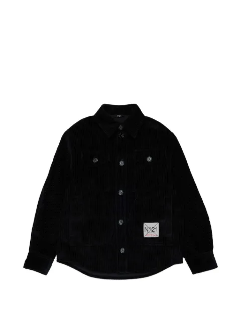 Nº21 Kids camisa de pana con parche del logo