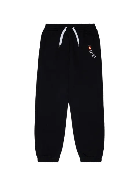 Nº21 Kids logo-print drawstring track pants