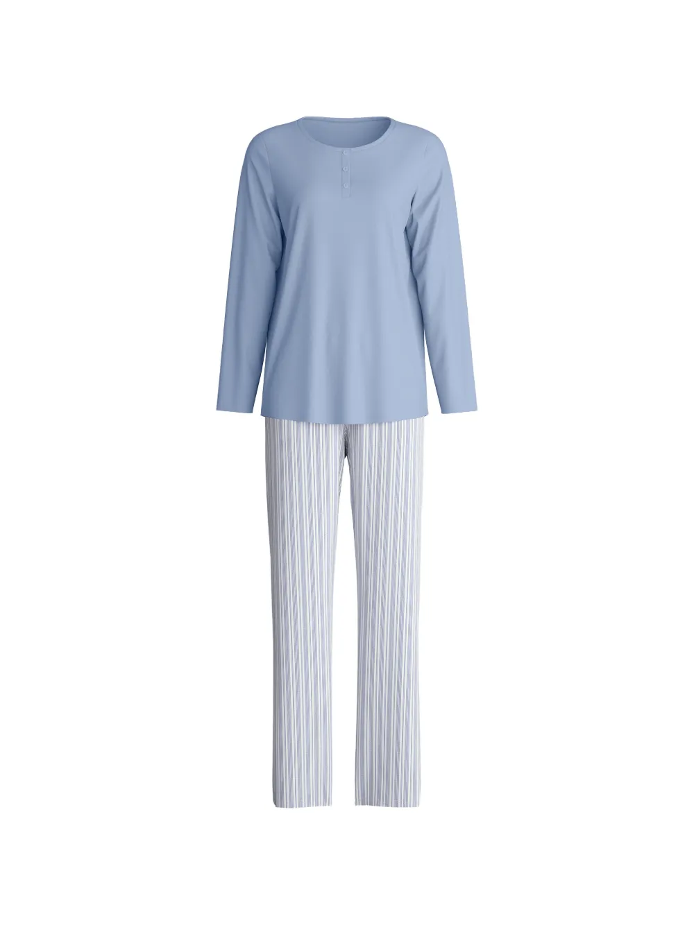 CALIDA striped-pattern pajamas set - Blau