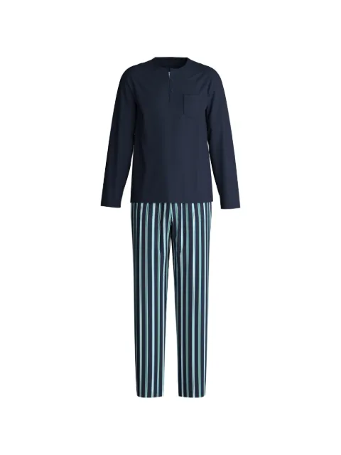 CALIDA striped long-sleeve pajamas set