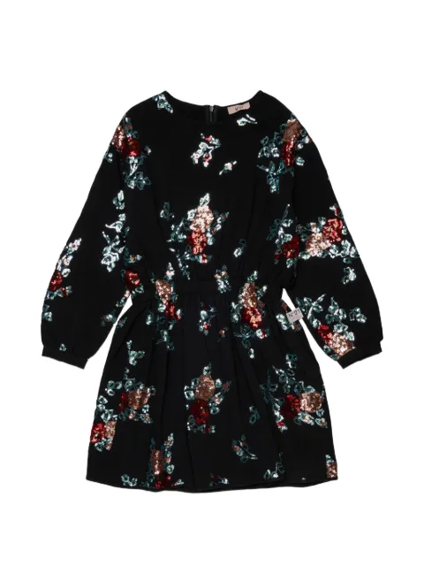 Nº21 Kids sequin-floral dress