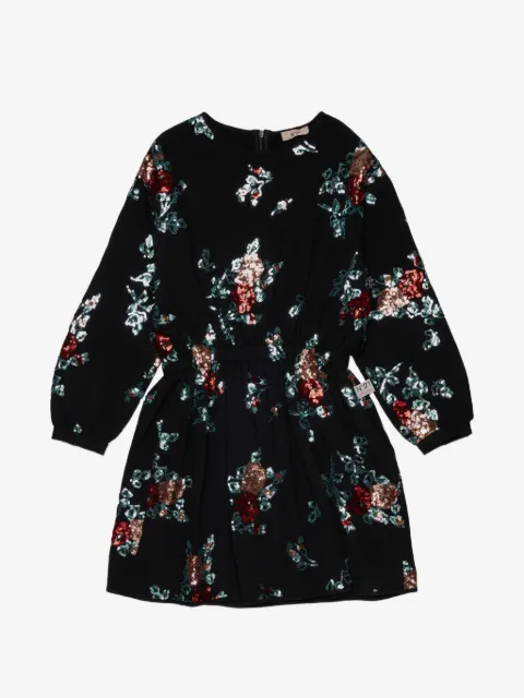 Nº21 Kids vestido floral con lentejuelas