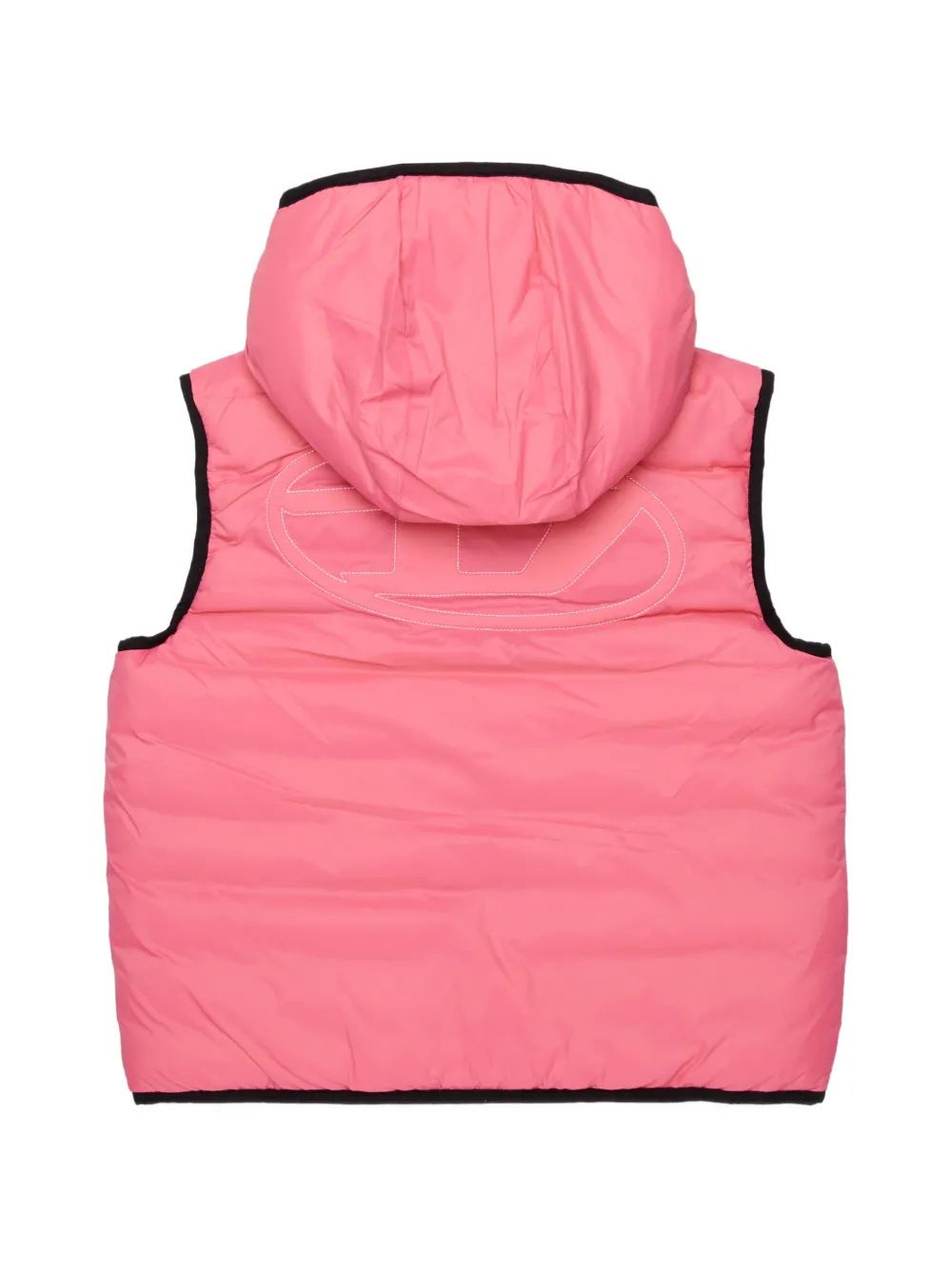 Diesel Kids Bodywarmer met geborduurd logo Roze