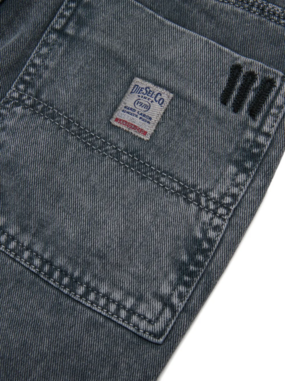 Diesel Kids Jeans met opgestikte zak Grijs