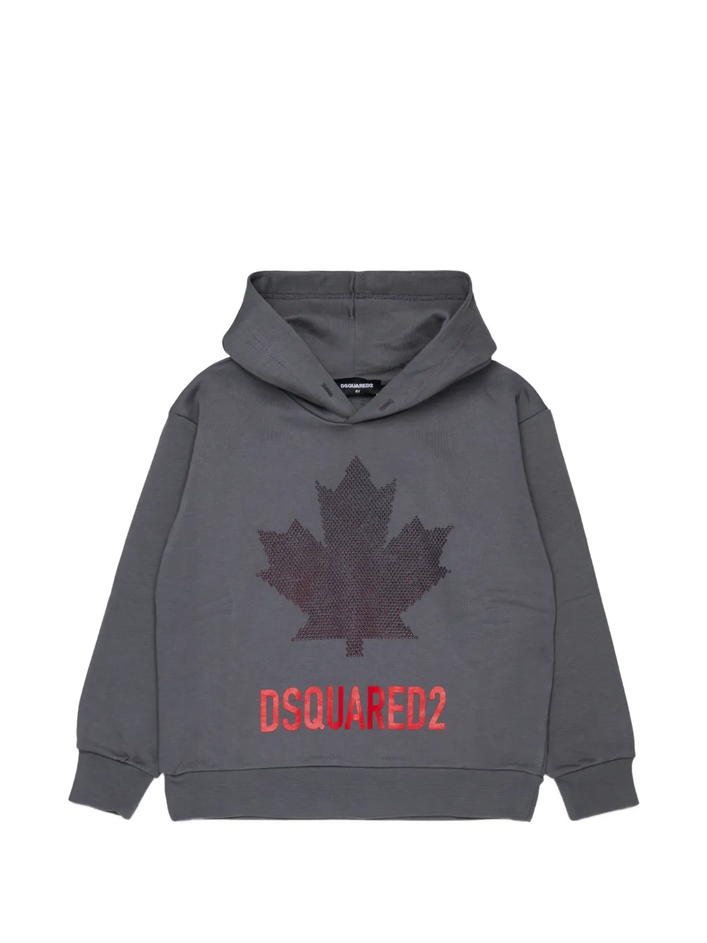 DSQUARED2 KIDS Hoodie mit Ahornblatt-Print - Grau