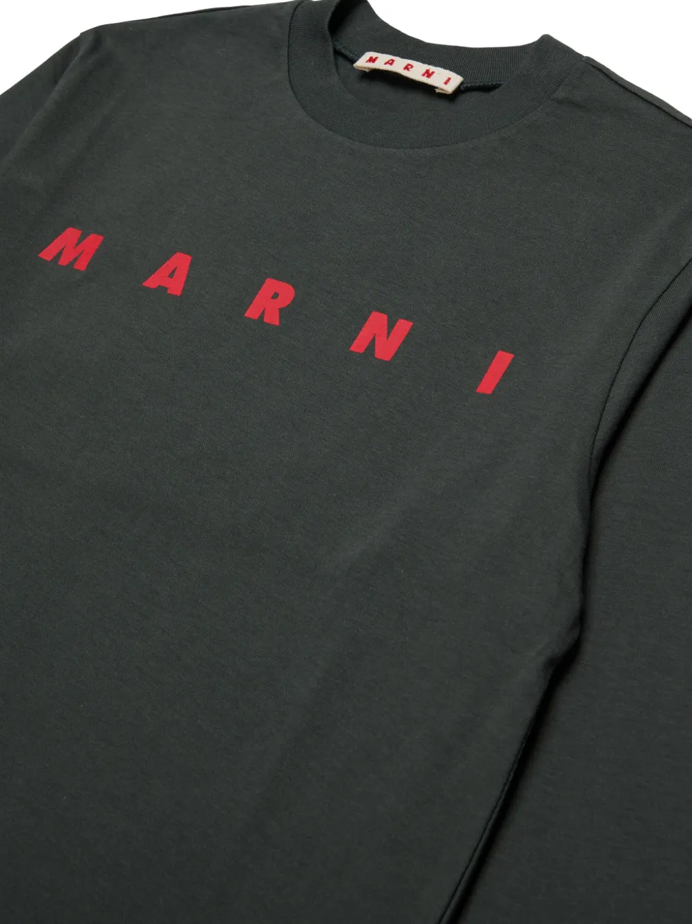 Marni Kids T-shirt met lange mouwen Groen
