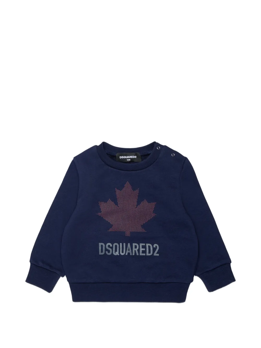 DSQUARED2 KIDS Langarmshirt mit Ahornblatt-Print - Blau