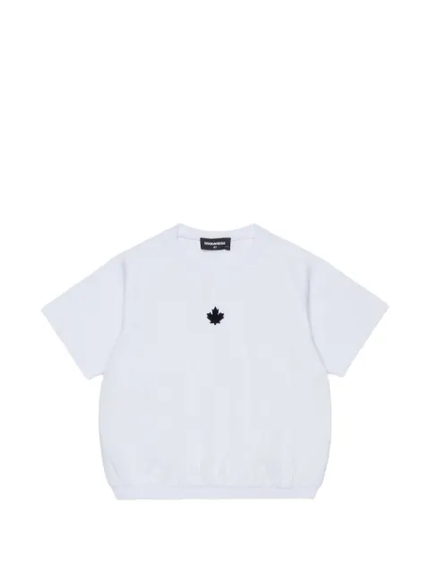 DSQUARED2 KIDS playera con dobladillo elástico