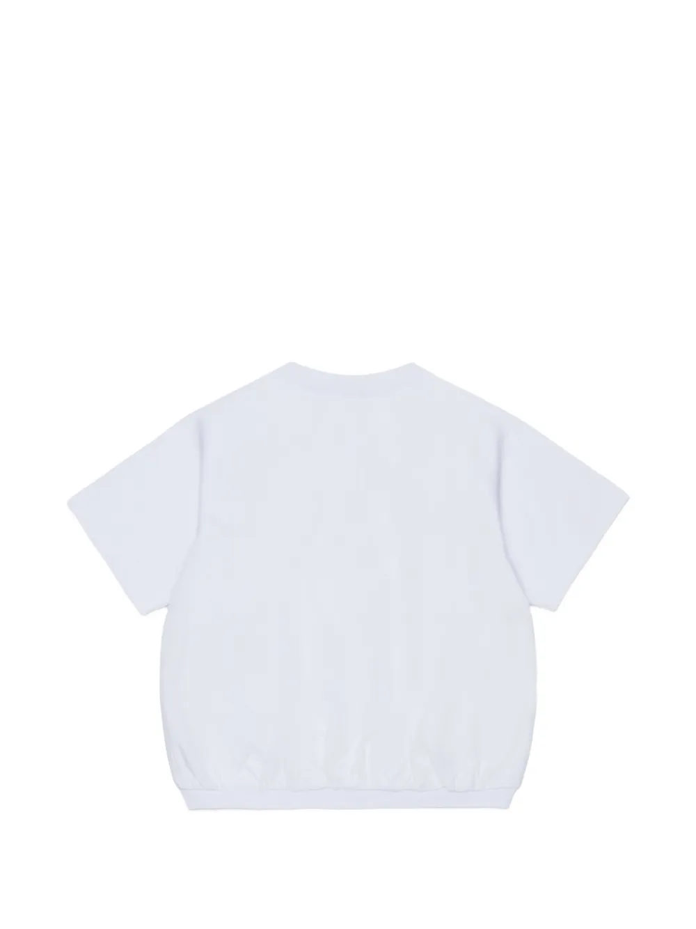 DSQUARED2 KIDS T-shirt met geborduurd logo en elastische afwerking Wit