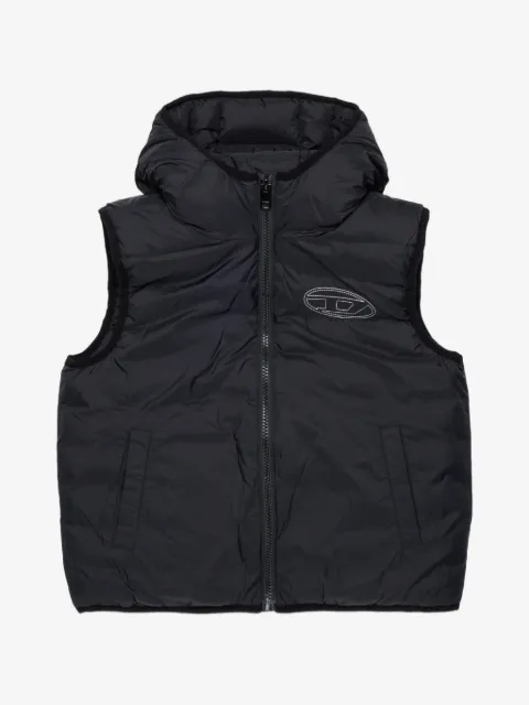 Diesel Kids Weste mit Logo-Stickerei