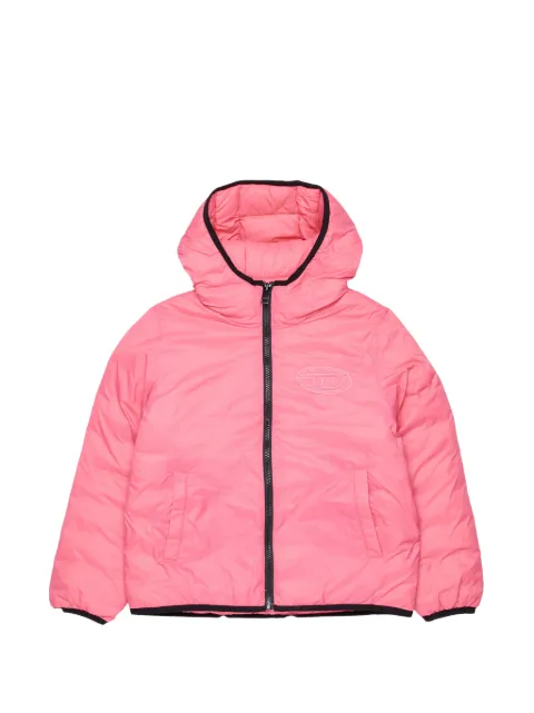 Diesel Kids plumífero de nylon con capucha