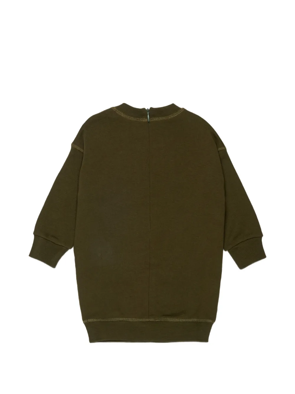 DSQUARED2 KIDS Jurk met logopatch en stripprint Groen