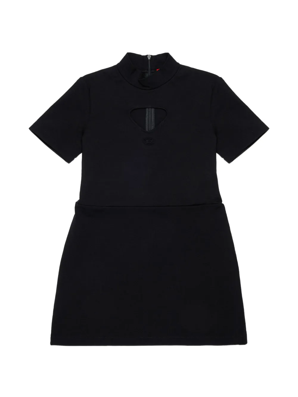 Diesel Kids Abito con logo ricamato - Nero
