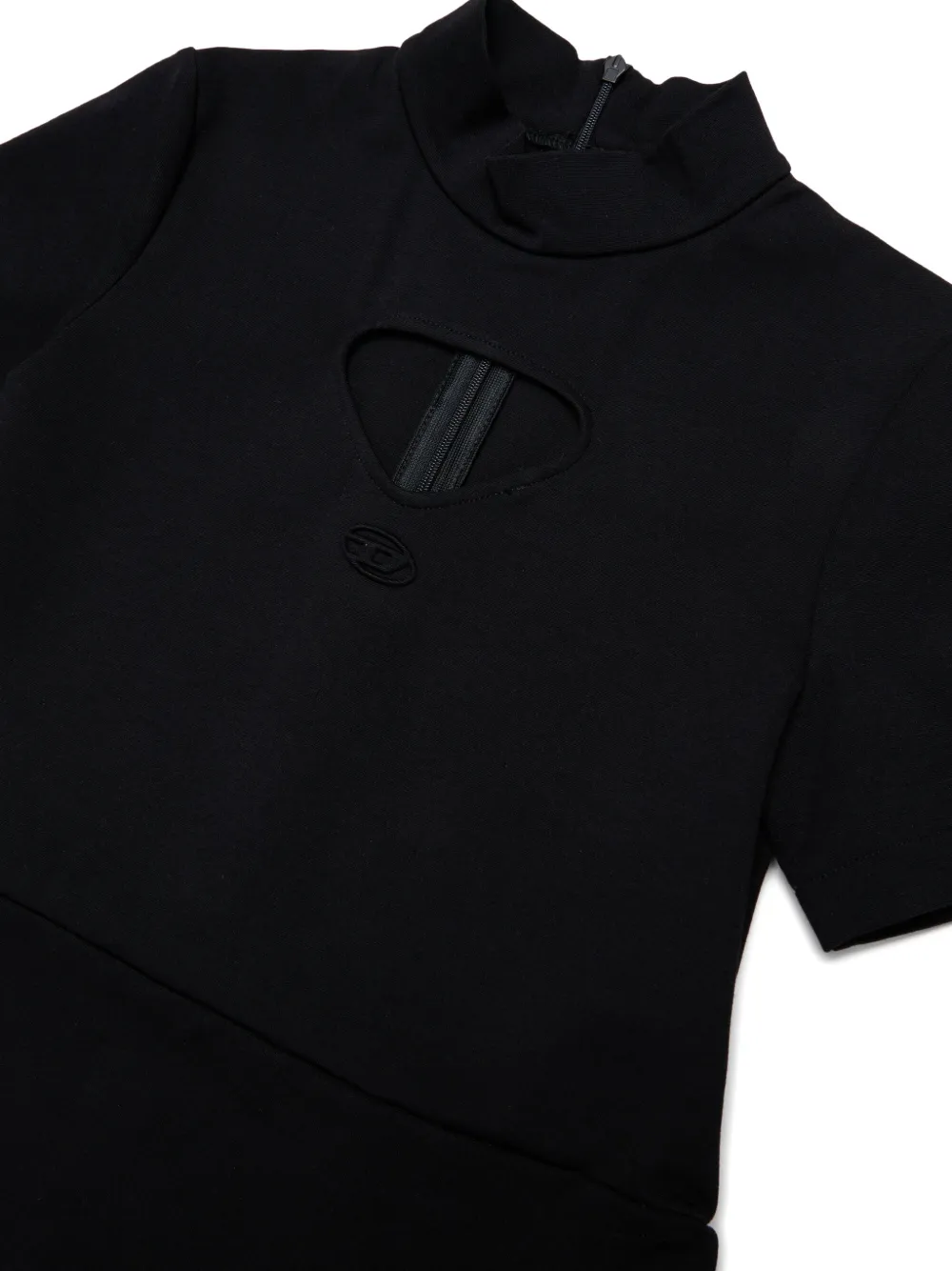 Diesel Kids Jurk met geborduurd logo Zwart
