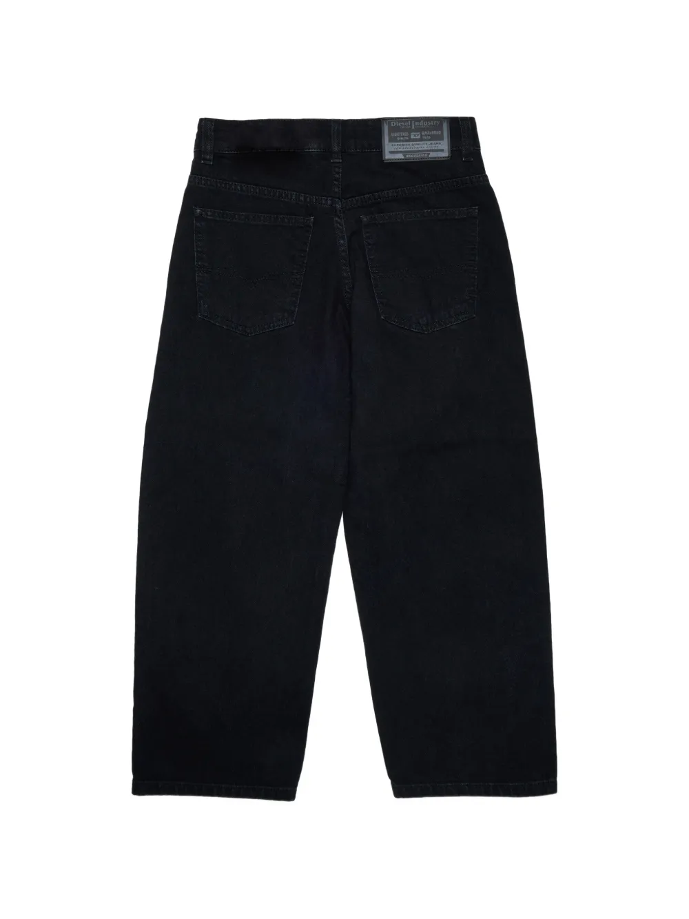 Diesel Kids Jeans met wijde pijpen Zwart