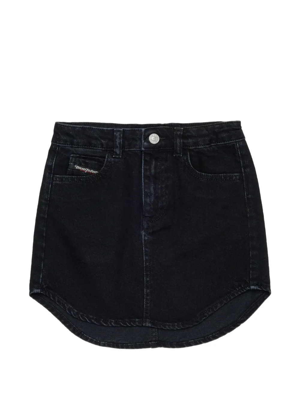 Diesel Kids Minigonna con orlo rotondo - Nero