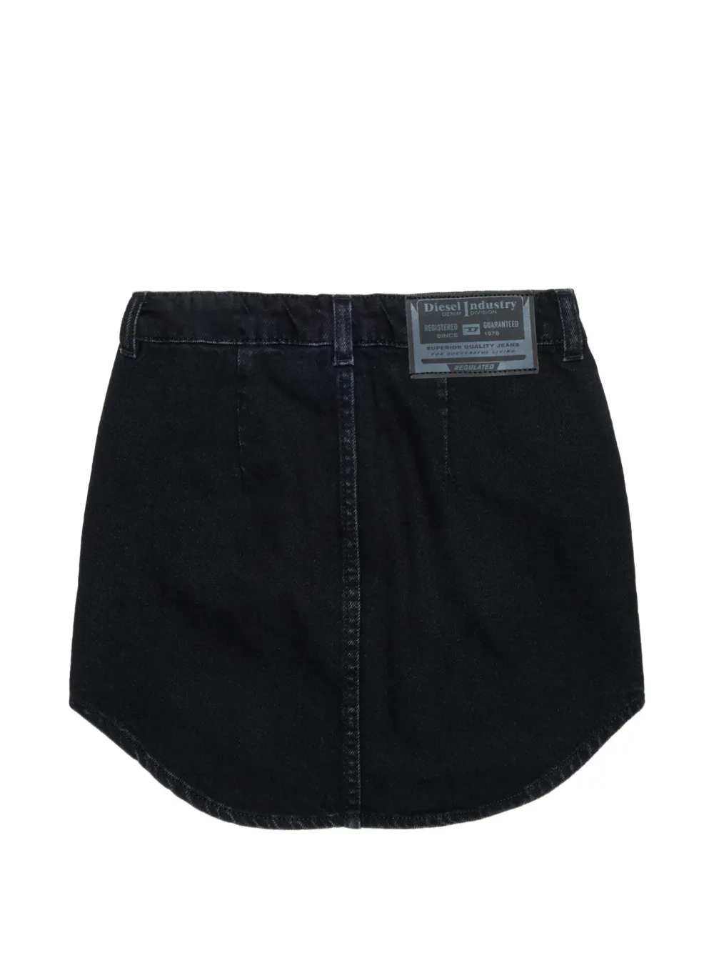 Diesel Kids Mini-rok met ronde afwerking Zwart