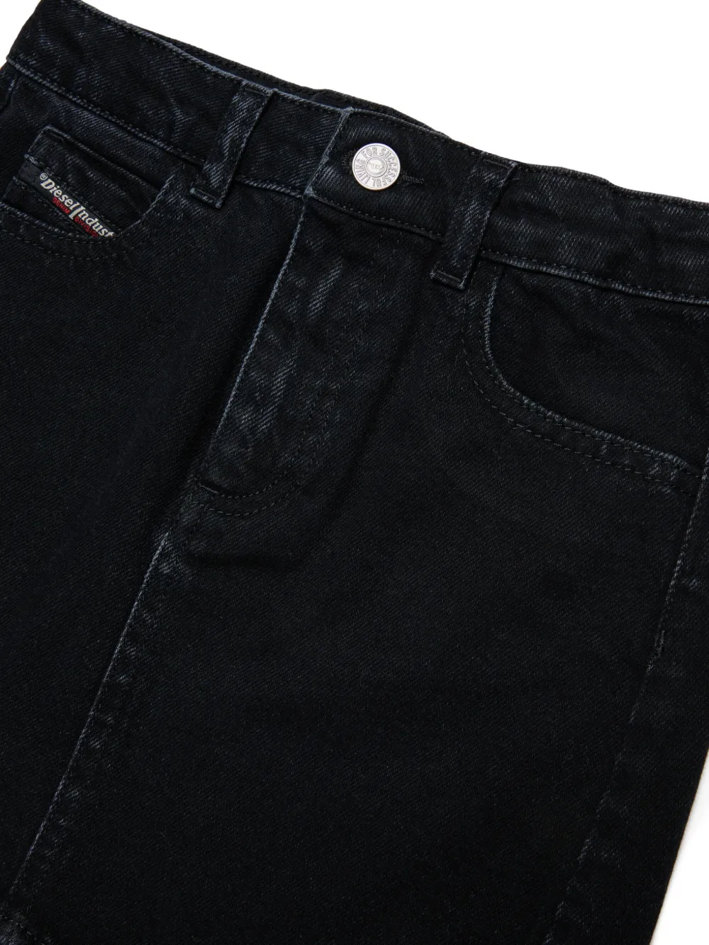 Diesel Kids Mini-rok met ronde afwerking Zwart