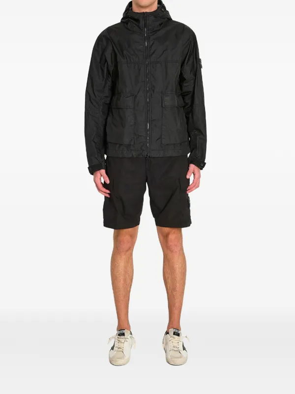 Stone Island 4100004 Membrana 3L TC Hooded Jacket With water