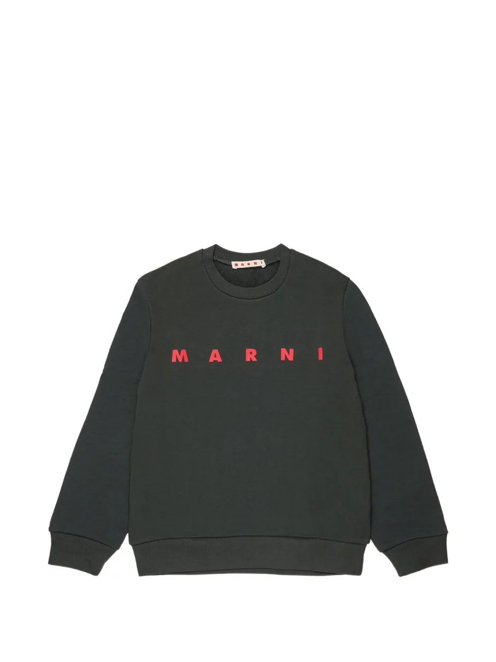 Marni Kids logo-print sweater - Nero