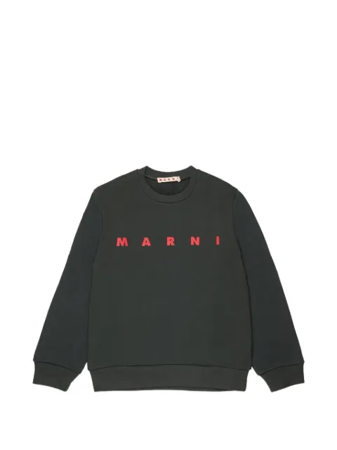 Marni Kids jersey con logo estampado