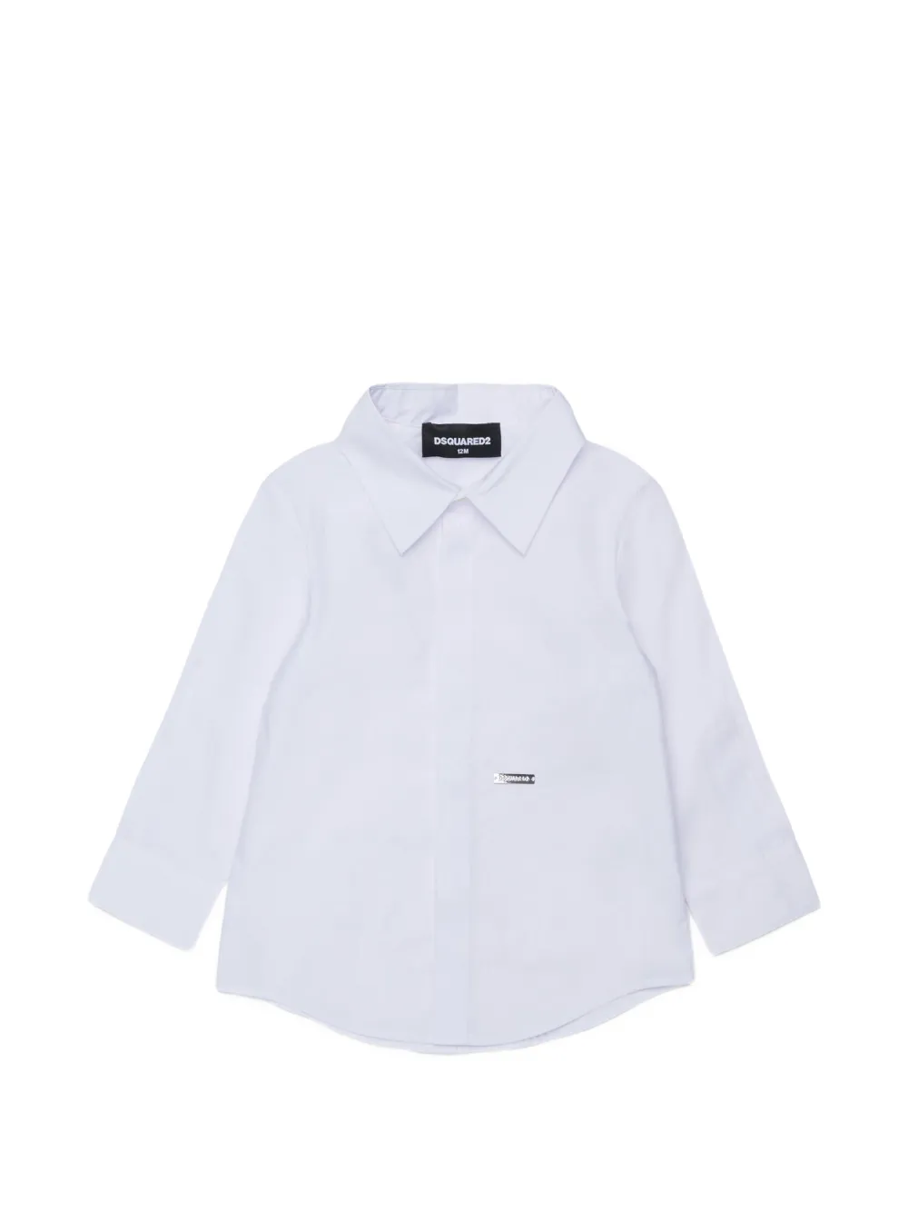 DSQUARED2 KIDS Camicia con applicazione logo - Bianco