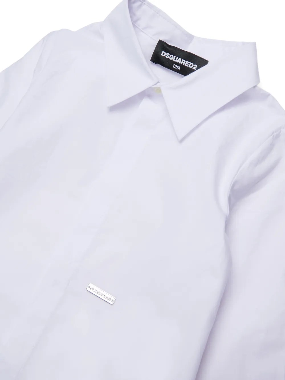 DSQUARED2 KIDS Shirt met logoplakkaat Wit