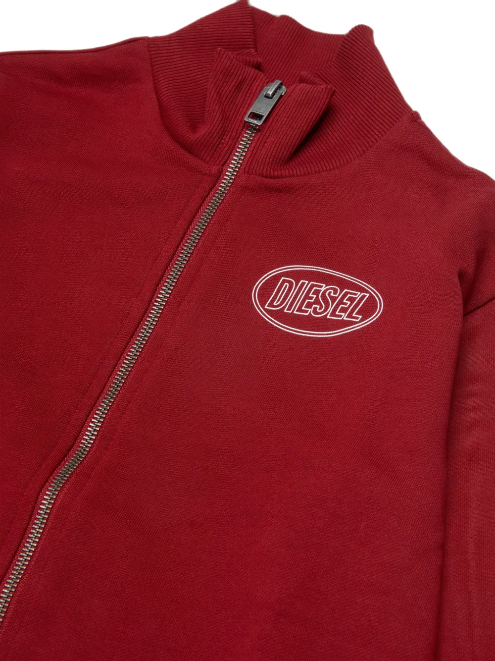 Diesel Kids Katoenen sweater met logo-print Rood