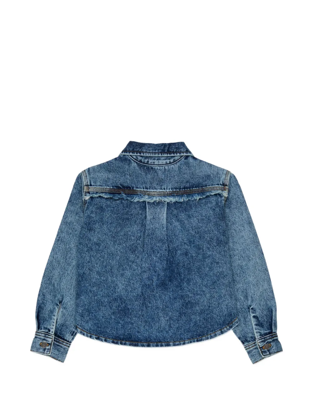 Diesel Kids Spijkerjack met franje Blauw