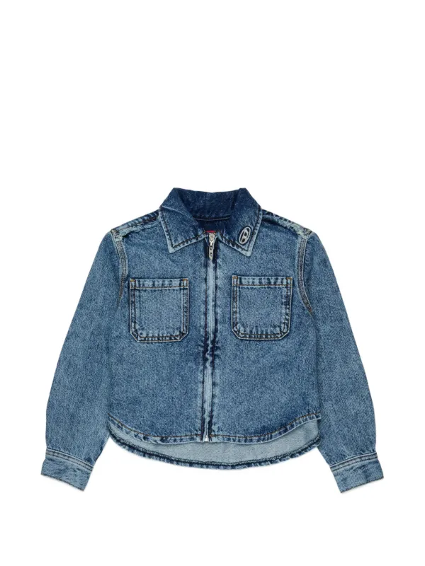 Diesel Kids フレイド デニムジャケット | ブルー | FARFETCH JP