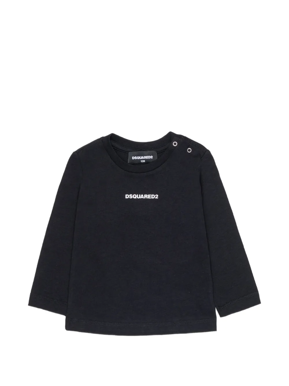 DSQUARED2 KIDS logo-print long-sleeve T-shirt - Nero