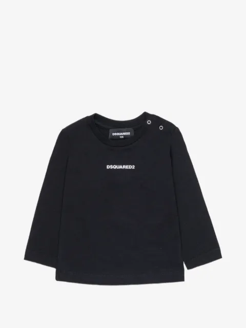 DSQUARED2 KIDS logo-print long-sleeve T-shirt